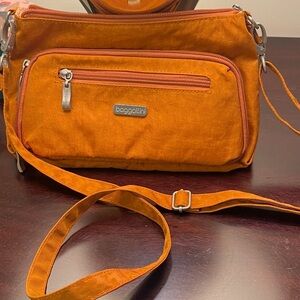Baggallini Tan Crossbody Bag with Practical Design